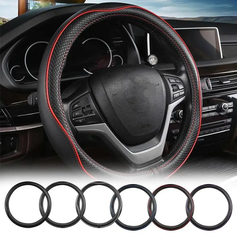 Steering Wheel Cover Faux Leather Wheel Cover Non Slip Car Steering Wheel Cover Wear Resistant Leather Automotive Interior Decor
Steering Wheel Cover Faux Leather Wheel Cover Non Slip Car Steering Wheel Cover Wear Resistant Leather Automotive Interior Decor