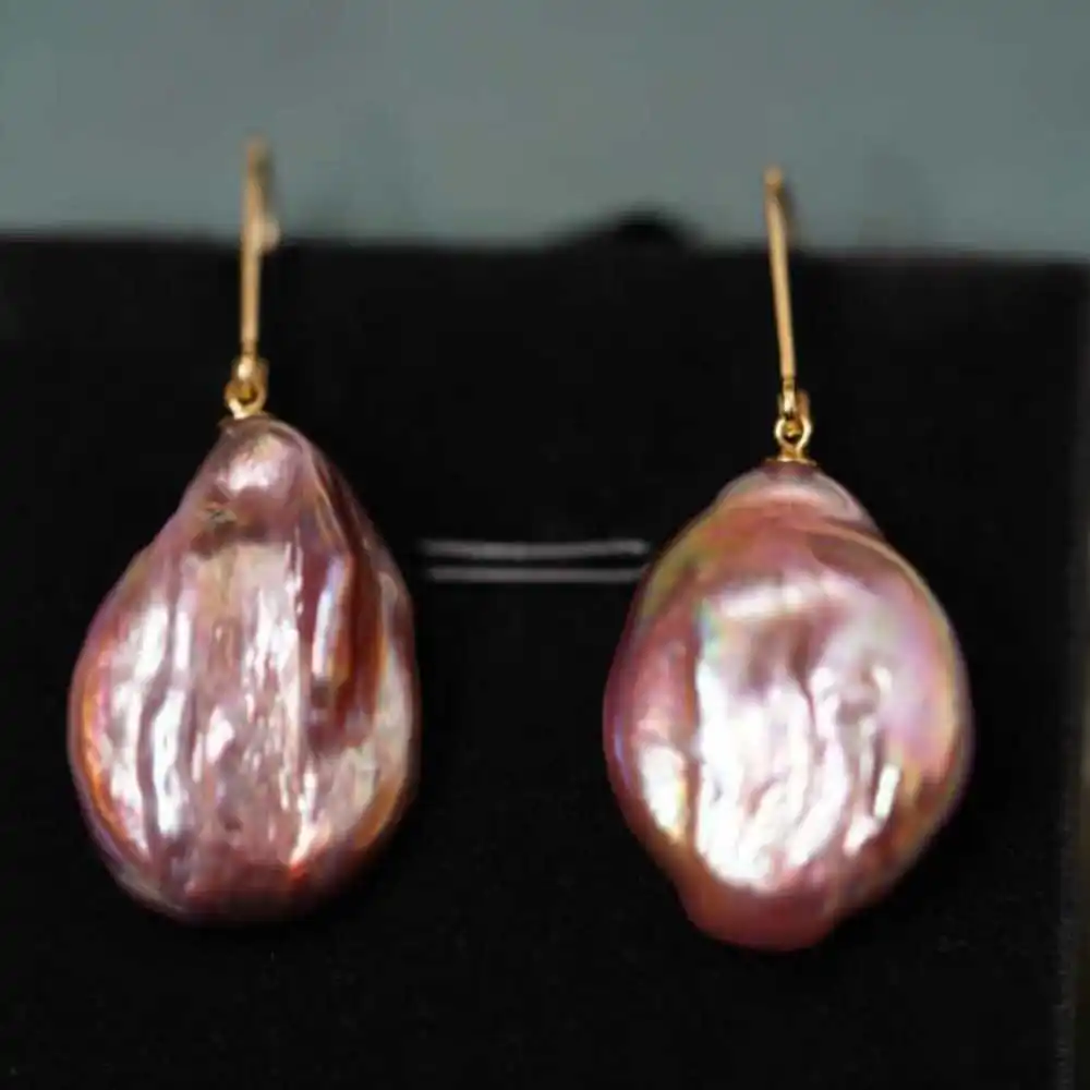 Natural AAA Baroque color Coin pearl Dangle Earrings 14K Freshwater Christmas Aquaculture Halloween Holiday gifts Classic Lucky
Natural AAA Baroque color Coin pearl Dangle Earrings 14K Freshwater Christmas Aquaculture Halloween Holiday gifts Classic Lucky
