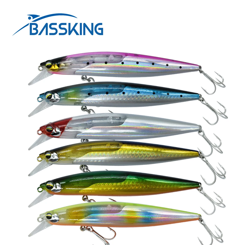 

BASSKING 1Pcs Big Minnow Fishing Lures 120mm 20g Floating Wobbler Swimbait Isca Artificial Hard Bait Bass Carp Pesca Tackle
