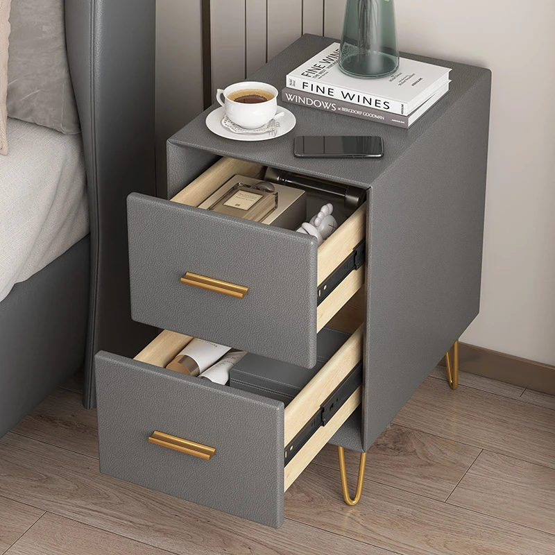 Bedside table light luxury ins leather small home economical bedroom storage cabinet
Bedside table light luxury ins leather small home economical bedroom storage cabinet