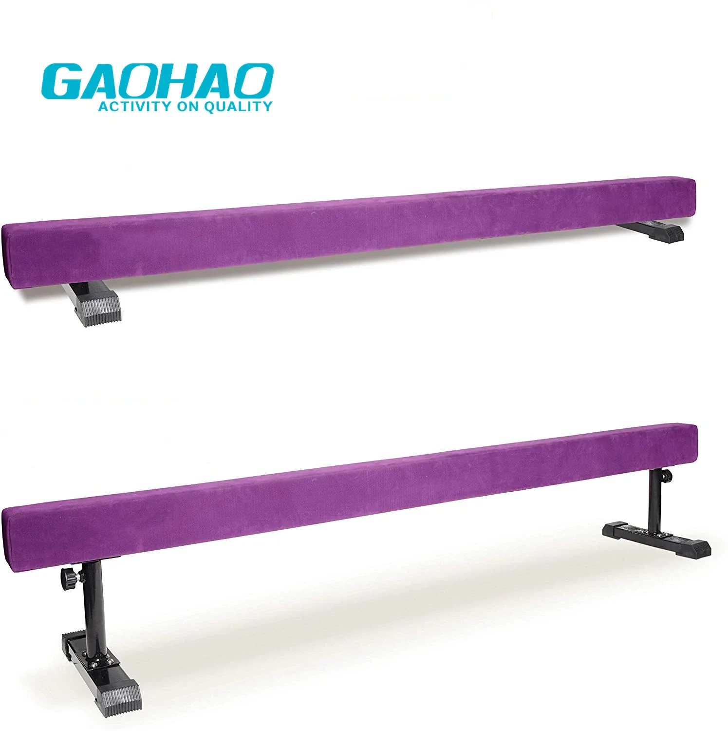 

Kids Balance Beam Athletic Adjustable Balance Beam 2.2m Length Floor Training Beam With Mat Indoor And Outdoor Gymnastics