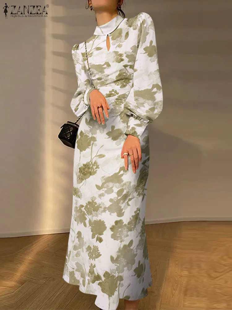 ZANZEA Vintage Hollow Out Robe Women Floral Print Dress 2023 Autumn Long Puff Sleeve Maxi Dresses Fashion Stand Collar Vestidos
ZANZEA Vintage Hollow Out Robe Women Floral Print Dress 2023 Autumn Long Puff Sleeve Maxi Dresses Fashion Stand Collar Vestidos