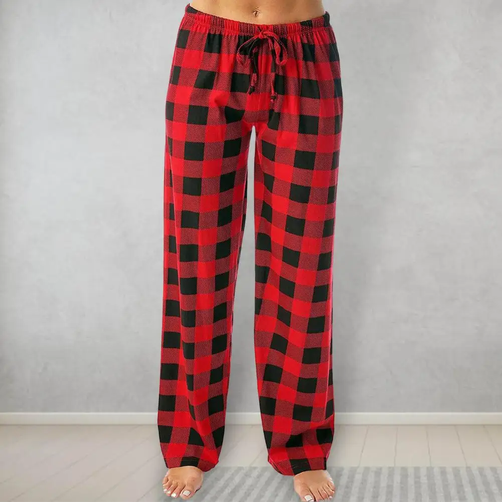 Women Casual Straight-leg Pants Plaid Print Wide Leg Women's Pants with High Elastic Waist Breathable Soft for Comfortable
Women Casual Straight-leg Pants Plaid Print Wide Leg Women's Pants with High Elastic Waist Breathable Soft for Comfortable