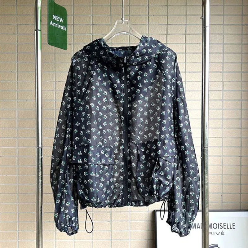 Spring Summer Thin Jacket Female Korean Loose Pocket Hooded Women's Jacket Long Sleeve Outwear Casual Coat For Women
Spring Summer Thin Jacket Female Korean Loose Pocket Hooded Women's Jacket Long Sleeve Outwear Casual Coat For Women