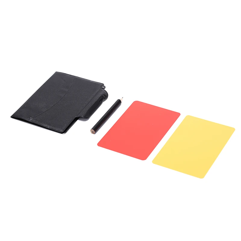 

Professional Soccer Referee Wallet Football Red card Yellow Card Pencil Log Book