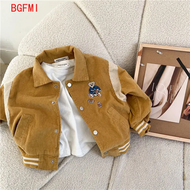 Fashion Cartoon Embroidery Corduroy Jackets for Baby Boys Girls Casual Spring Fall Outwear Toddler Kids Coat Clothes Sports Wear
Fashion Cartoon Embroidery Corduroy Jackets for Baby Boys Girls Casual Spring Fall Outwear Toddler Kids Coat Clothes Sports Wear