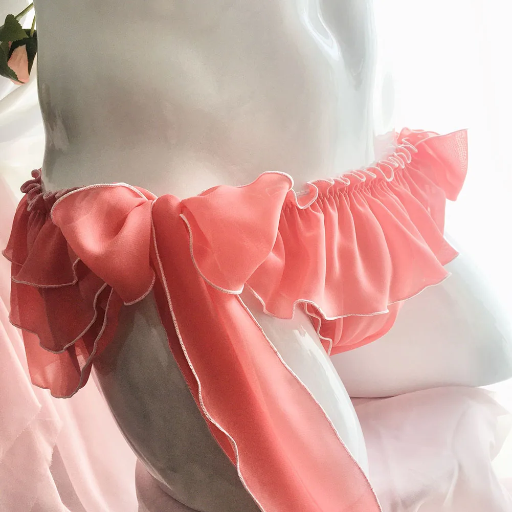 Sexy Men Sissy Briefs Ruffled Bloomer Underwear Ultra-thin Tiered Mesh Panties Tight Up Bow Underpants Gay Man Erotic Knickers
Sexy Men Sissy Briefs Ruffled Bloomer Underwear Ultra-thin Tiered Mesh Panties Tight Up Bow Underpants Gay Man Erotic Knickers