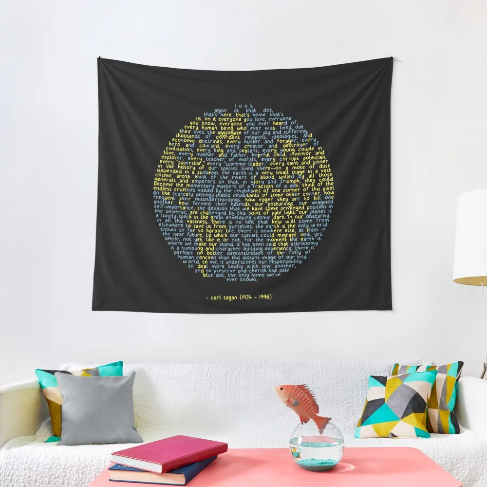 

Pale Blue Dot Tapestry Decoration Aesthetic Luxury Living Room Decoration