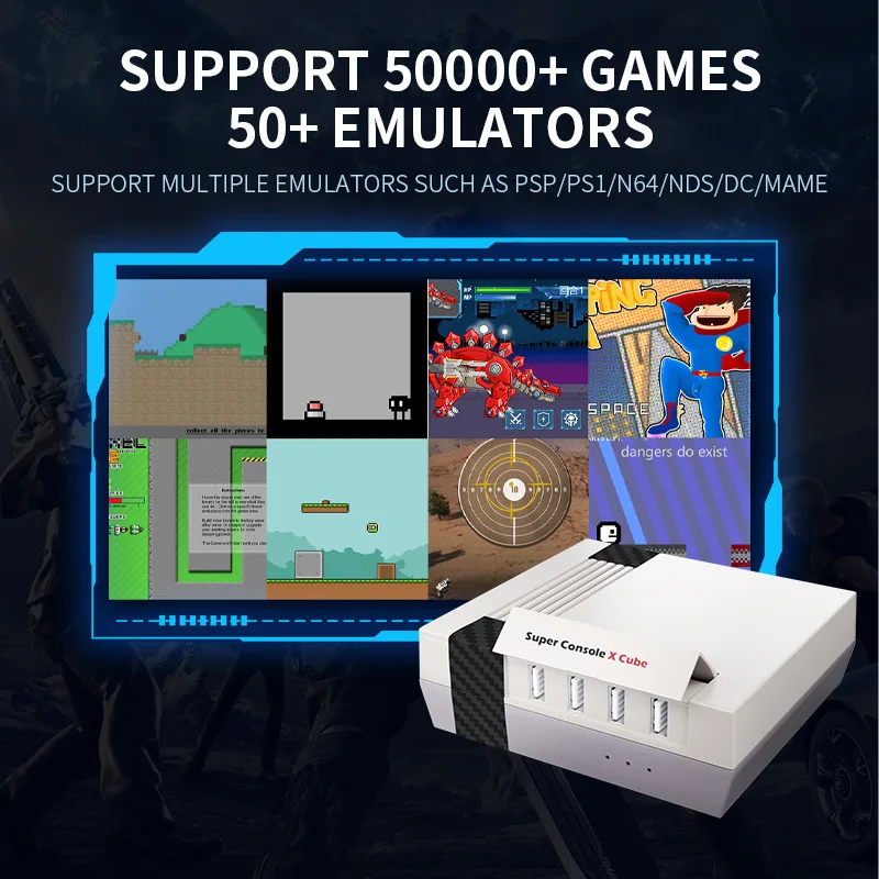 Super Console X Cube The New Retro Video Game Tv Box Supports Hd Output Supports 50 Emulators And Supports Multi-person Combo
Super Console X Cube The New Retro Video Game Tv Box Supports Hd Output Supports 50 Emulators And Supports Multi-person Combo