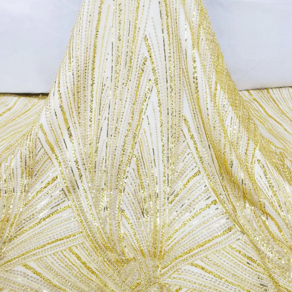 1 Yard Romantic French Gold Beaded Sequin Lace Embroidery Wedding Bridal Gown Women Fabric Dress 2023 HY2310
1 Yard Romantic French Gold Beaded Sequin Lace Embroidery Wedding Bridal Gown Women Fabric Dress 2023 HY2310