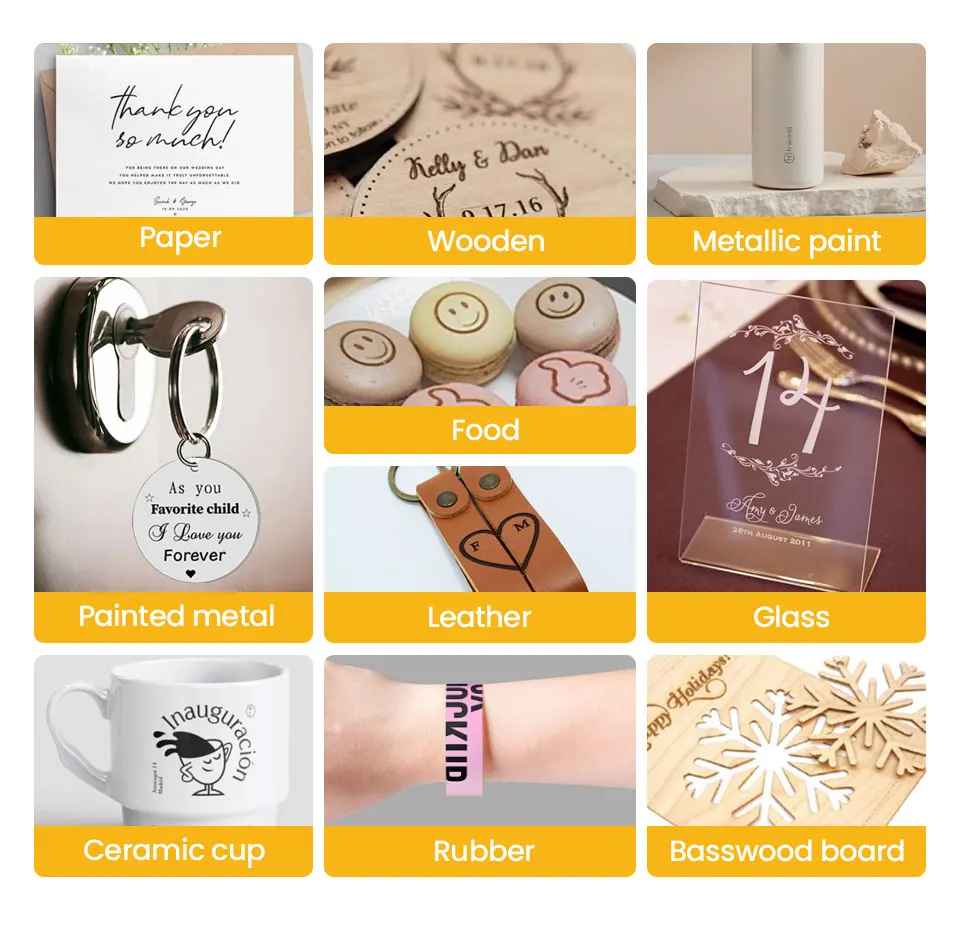 Laser Engraver Machine CNC Highly Accurate Portable 80mmx80mm Engraving Cutting for Dog Tag Paper Leather Wood Work DIY 2 Mallzona Laser Engraver Machine CNC Highly Accurate Portable 80mmx80mm Engraving Cutting for Dog Tag Paper Leather Wood Work DIY Mallzona