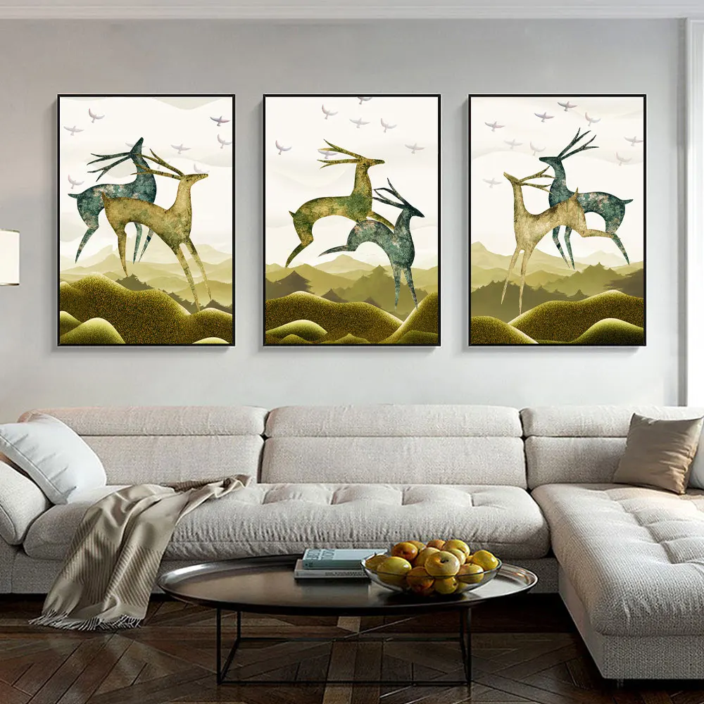 Deer Artistic Decoration Painting Posters Decor for Living Room Wall Painting Poster Canvas Wall Art Decorative Painting
Deer Artistic Decoration Painting Posters Decor for Living Room Wall Painting Poster Canvas Wall Art Decorative Painting