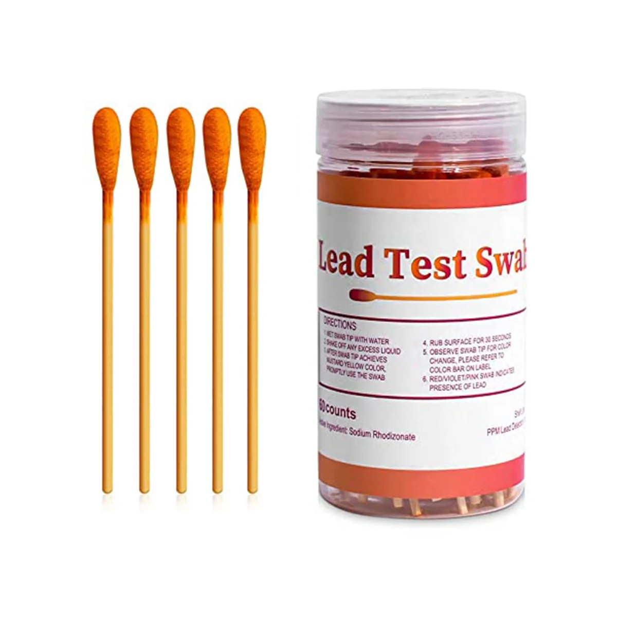 Lead Paint Test Swabs Kit: 60 Pcs Lead Test Kit Swabs, Home Lead Test Kit, Lead Check Swabs, Lead Testing Strips
Lead Paint Test Swabs Kit: 60 Pcs Lead Test Kit Swabs, Home Lead Test Kit, Lead Check Swabs, Lead Testing Strips