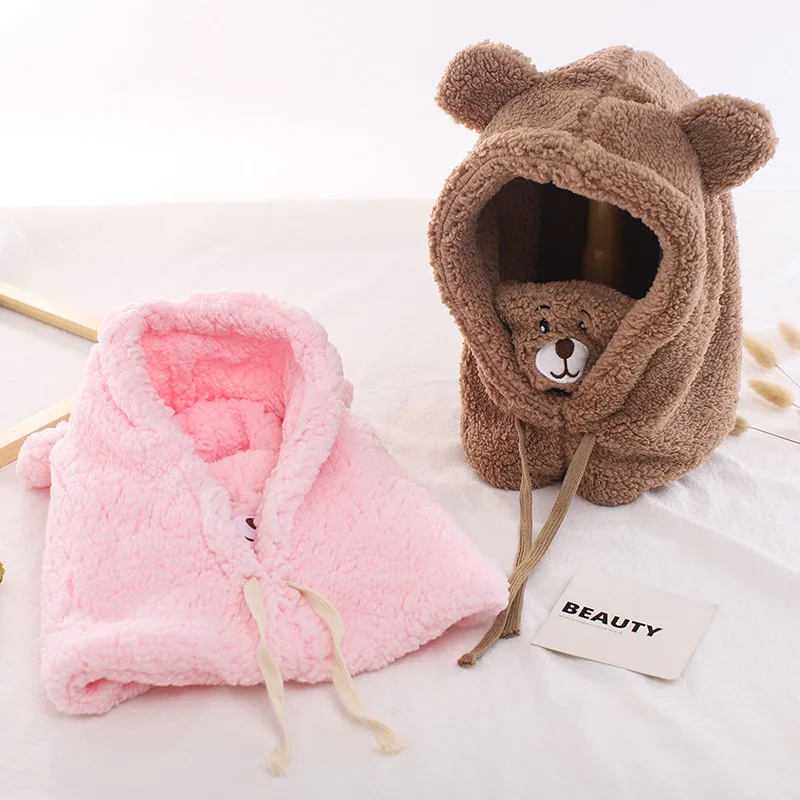 Baby Beanie 3 In 1 Hat Mask Scarf One Piece Autumn Winter Thicken Soft Plush Warm Earmuffs Face Cover For Boy Girl Kids Caps
Baby Beanie 3 In 1 Hat Mask Scarf One Piece Autumn Winter Thicken Soft Plush Warm Earmuffs Face Cover For Boy Girl Kids Caps