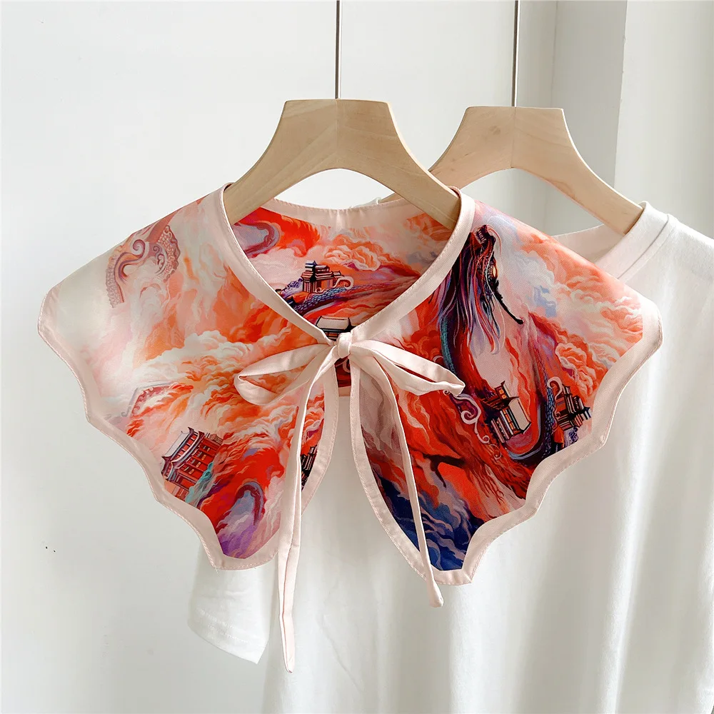 Thin Women False Collar Summer Dress Shirt Collar Detachable Printed Collar Neckwear Shawl Scarf Shoulder Wraps Decoration
Thin Women False Collar Summer Dress Shirt Collar Detachable Printed Collar Neckwear Shawl Scarf Shoulder Wraps Decoration