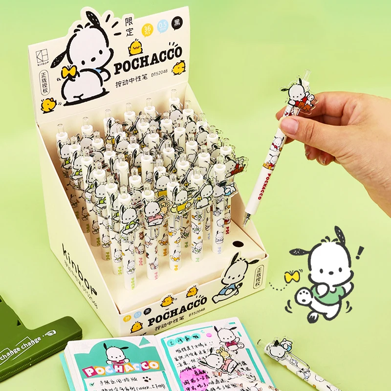 36Pcs Sanrio Pochacco Neutral Pen Kawaii Anime Cute Cartoon Student Study Writing Patch Pen Children Stationery Toys For Girls
36Pcs Sanrio Pochacco Neutral Pen Kawaii Anime Cute Cartoon Student Study Writing Patch Pen Children Stationery Toys For Girls