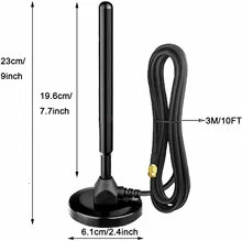 470MHZ 12DBI LoRa Antenna For Helium Hot Spot Nebra Bobcat 300 Miner Magnet Base IP67 RP-SMA Male Connector Helium Miner
470MHZ 12DBI LoRa Antenna For Helium Hot Spot Nebra Bobcat 300 Miner Magnet Base IP67 RP-SMA Male Connector Helium Miner