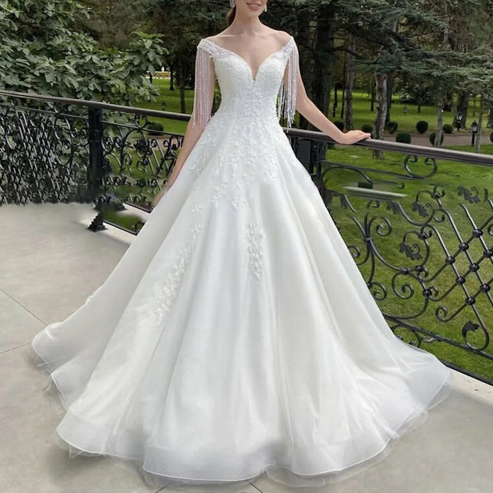 Women's Wedding dress Lace beading ball gown princess Wedding Dress plus size bride dress robe de mariee
Women's Wedding dress Lace beading ball gown princess Wedding Dress plus size bride dress robe de mariee