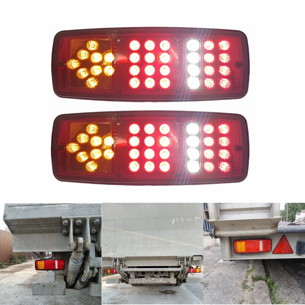 2pcs 12V/24V Tail Rear Brake Stop Reverse Lamp For Trailer Truck Caravan Car Light Assembly Waterproof
2pcs 12V/24V Tail Rear Brake Stop Reverse Lamp For Trailer Truck Caravan Car Light Assembly Waterproof