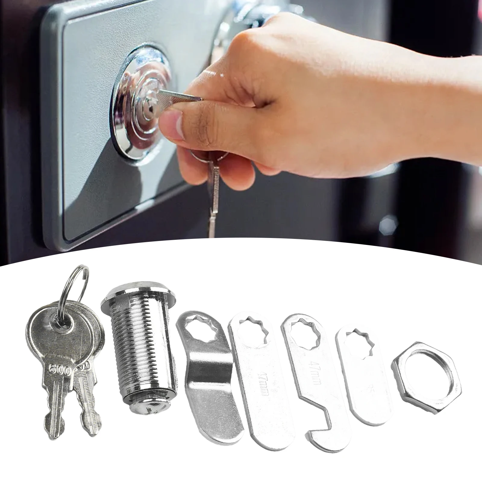 1pc Zinc Alloy Cabinet Lock Cam Lock Set For Filing Cabinets Storage Doors Cabinet Doors Drawers Toolbox Mailbox RV Campers Tool
1pc Zinc Alloy Cabinet Lock Cam Lock Set For Filing Cabinets Storage Doors Cabinet Doors Drawers Toolbox Mailbox RV Campers Tool