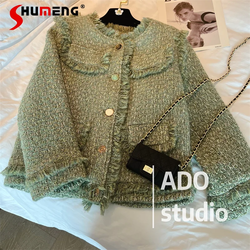 Green Fashion Elegant Classic Style Woolen Coat Women 2022 Fall French Style Simple Chic High-Grade Long-Sleeved Wool&blends
Green Fashion Elegant Classic Style Woolen Coat Women 2022 Fall French Style Simple Chic High-Grade Long-Sleeved Wool&blends