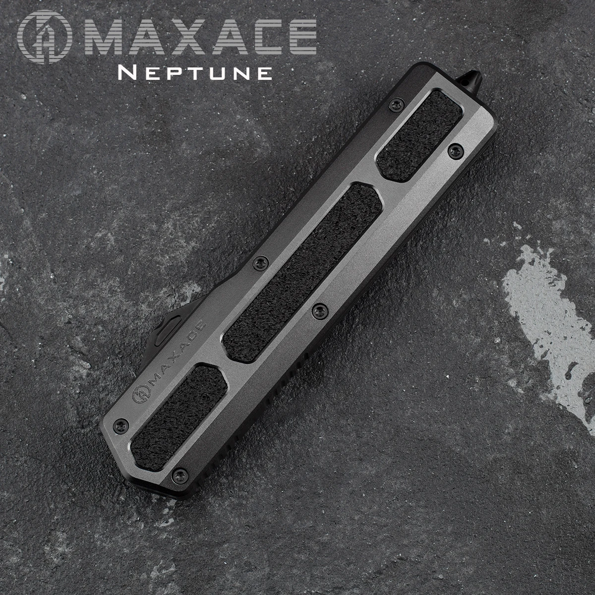 

Maxace kinfe Neptune OTF 7075 Aluminium Handle SLD-Magic Blade Comb Outdoor toys Hunting Camping Edc Tools Folding Knife