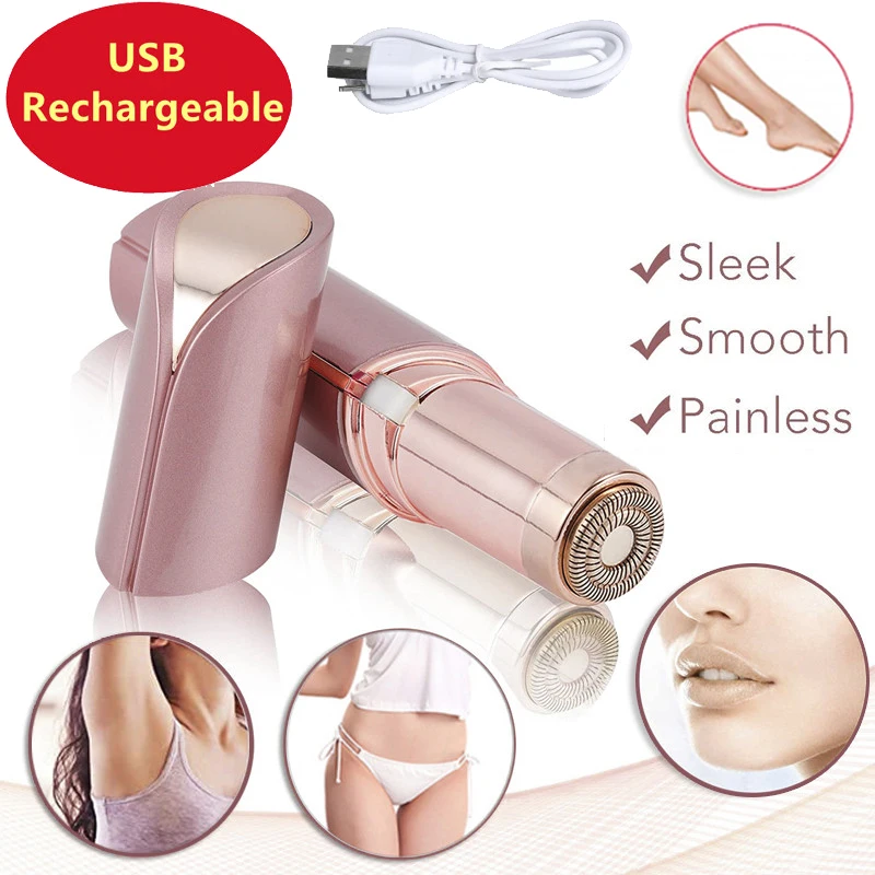 Electric Epilator Eyebrow Trimmer Mini Lipstick Painless Razor Female Facial Eyebrow Armpit Bikini Hair Removal Tool USB Charger
Electric Epilator Eyebrow Trimmer Mini Lipstick Painless Razor Female Facial Eyebrow Armpit Bikini Hair Removal Tool USB Charger
