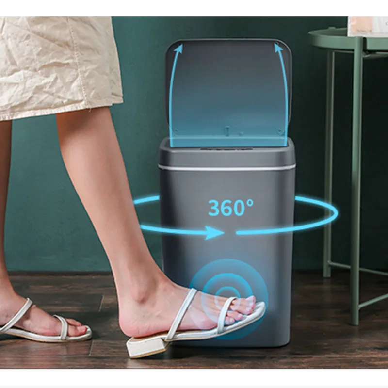 Smart portable electronic household kitchen Induction garbage bin automatic sensor mini indoor plastic Trash can waste bin
Smart portable electronic household kitchen Induction garbage bin automatic sensor mini indoor plastic Trash can waste bin