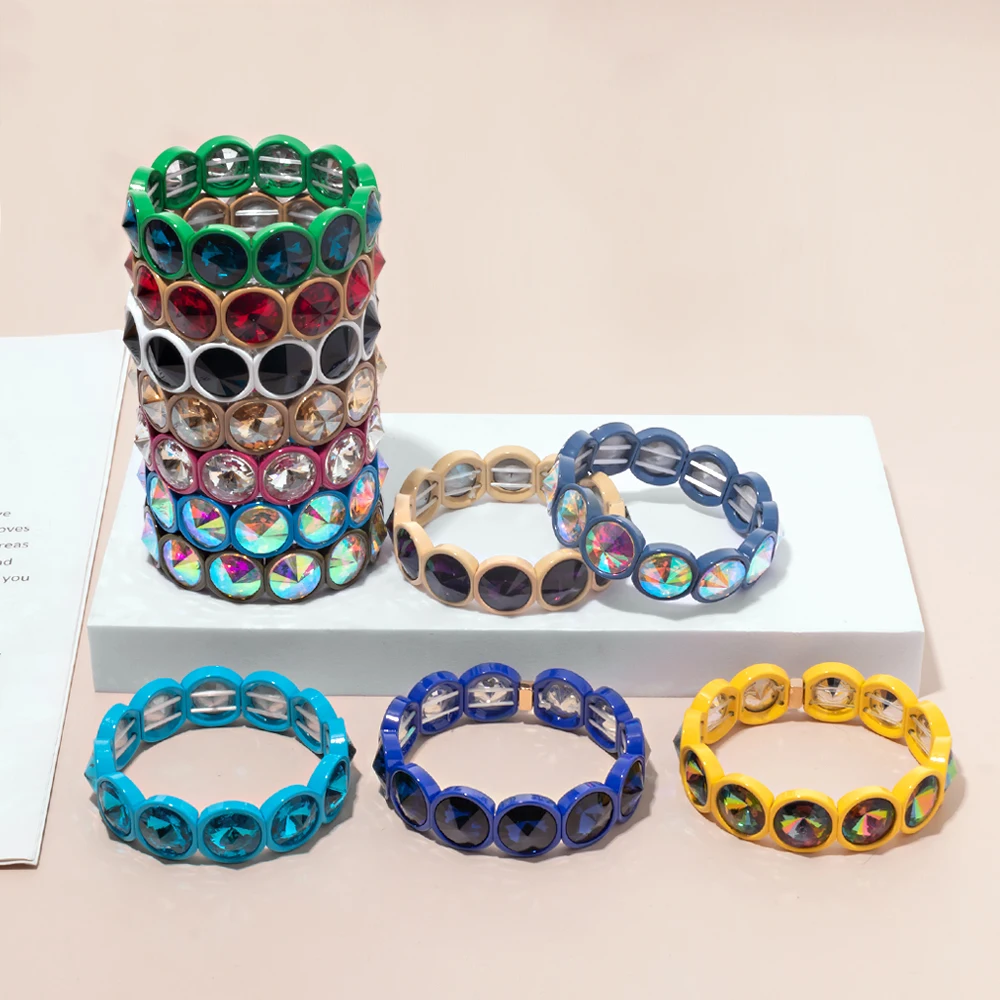 BEUTIFOR European And American New Women's Bohemian Style Geometric Enamel Bracelet Color Opal Personalized Bracelet
BEUTIFOR European And American New Women's Bohemian Style Geometric Enamel Bracelet Color Opal Personalized Bracelet