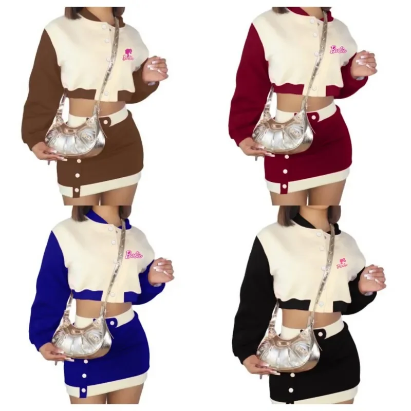 Anime Barbie Baseball Clothing Cartoon Women's Printed Long Sleeve Short Skirt 2 Piece Set Cute Girls Fashion Sports Jacket Y2K
Anime Barbie Baseball Clothing Cartoon Women's Printed Long Sleeve Short Skirt 2 Piece Set Cute Girls Fashion Sports Jacket Y2K