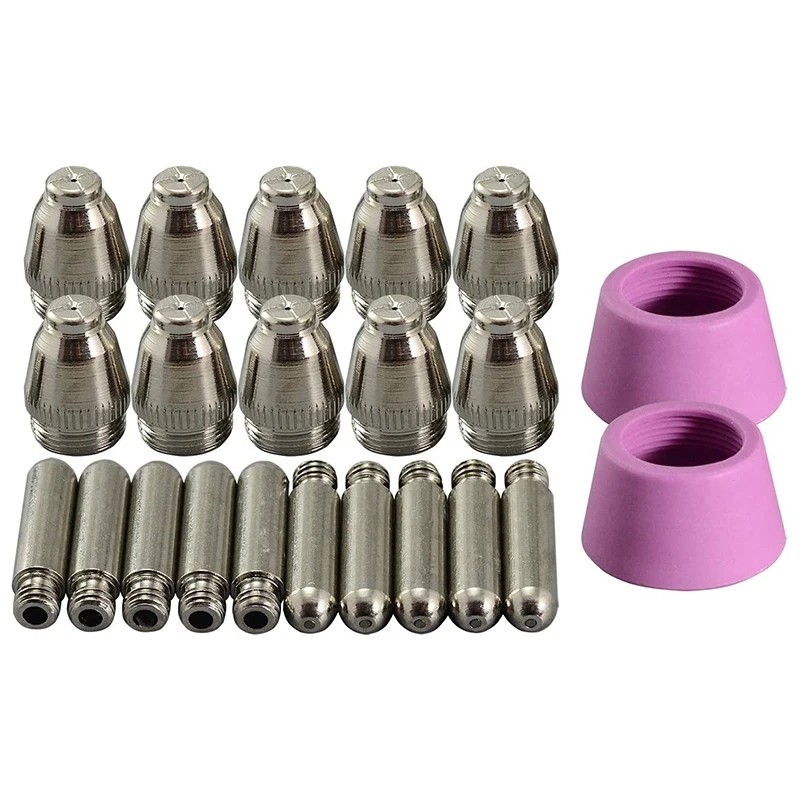 22Pcs Plasma Cutter Torch Consumables Electrode Nozzles Cups Kit For AG-60 SG-55 WSD-60 Fit CUT-60 LGK-60 Plasma Cutter
22Pcs Plasma Cutter Torch Consumables Electrode Nozzles Cups Kit For AG-60 SG-55 WSD-60 Fit CUT-60 LGK-60 Plasma Cutter