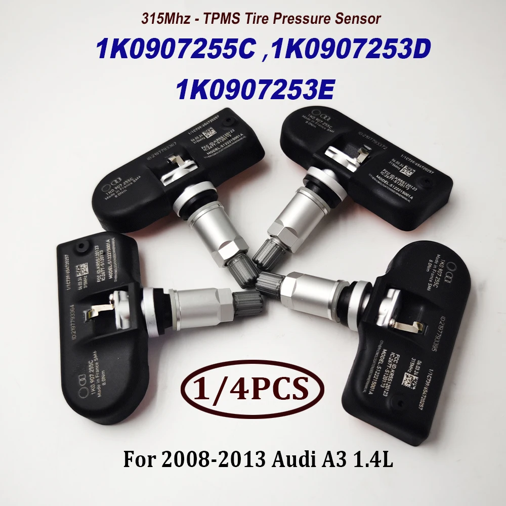 1/4 шт. 315 МГц TPMS 1K0907255C 1K0907253D 1K0907253E датчик давления в шинах высокого качества для Audii A3 A4 A5 S4 S5 VW Passat Jetta
1/4 шт. 315 МГц TPMS 1K0907255C 1K0907253D 1K0907253E датчик давления в шинах высокого качества для Audii A3 A4 A5 S4 S5 VW Passat Jetta