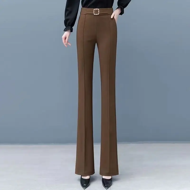 2023 Autumn and Winter Women's High Waist Patchwork Pockets Slim Solid Color Fashion Casual Elegant Commuter Micro Pull Pants
2023 Autumn and Winter Women's High Waist Patchwork Pockets Slim Solid Color Fashion Casual Elegant Commuter Micro Pull Pants