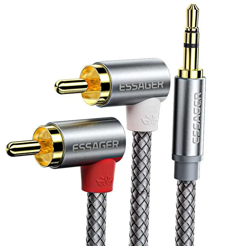 90 Degree Angle R-CA Audio Stereo Cable Vention R-CA Cable 3.5mm To 2R-CA Splitter Jack 3.5 Cable R-CA Cable For Smartphone
90 Degree Angle R-CA Audio Stereo Cable Vention R-CA Cable 3.5mm To 2R-CA Splitter Jack 3.5 Cable R-CA Cable For Smartphone