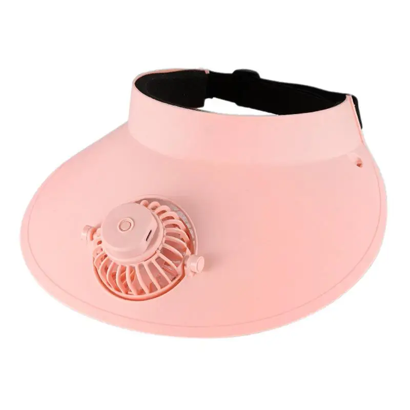 

Sun Hats With Fan Women's Big Brim Sun Protection Hat Breathable Sunscreen Hat With Built-in USB Charging Fan For Walking