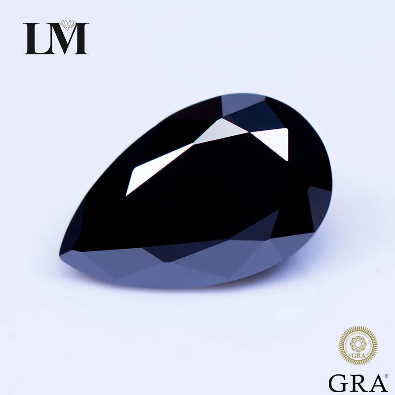 Moissanite Stone Black Primary Color Pear Cut Gemstone Lab Grown Diamond for DIY Charms Jewelry Making Materials
Moissanite Stone Black Primary Color Pear Cut Gemstone Lab Grown Diamond for DIY Charms Jewelry Making Materials
