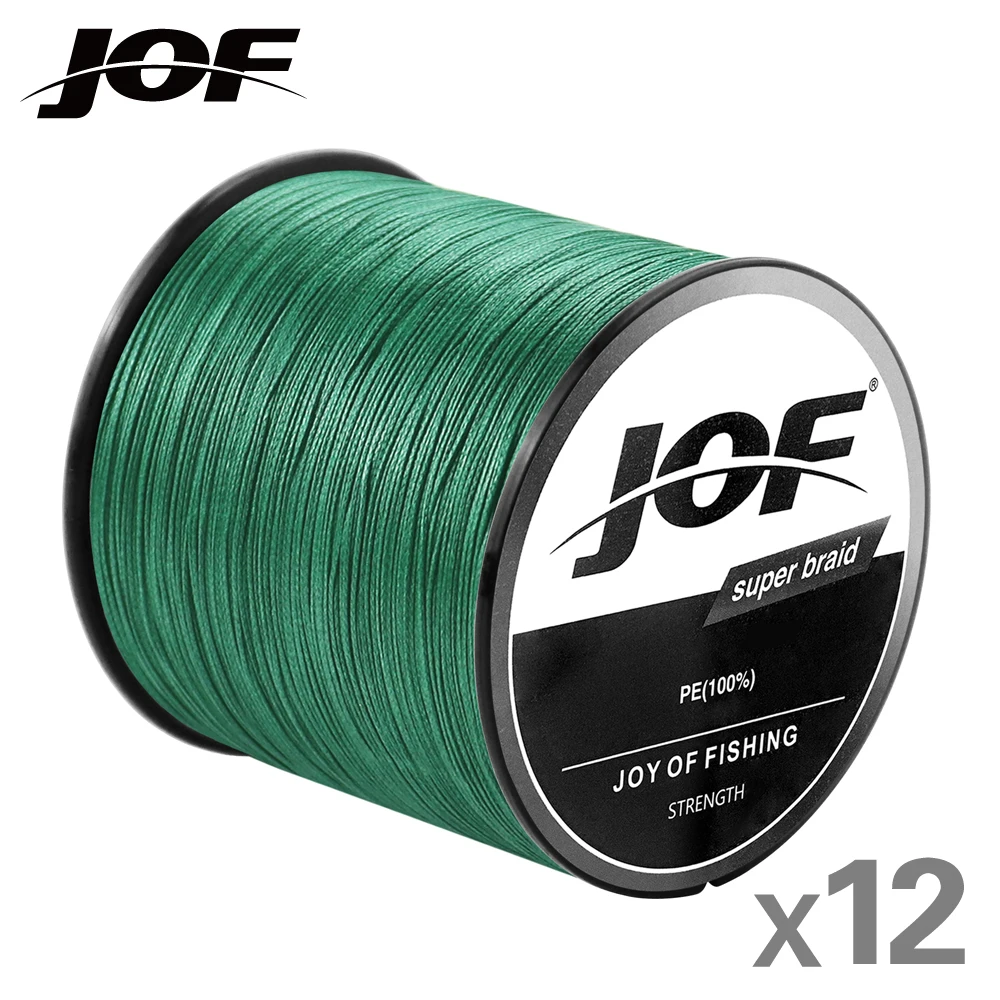 JOF 12 Strand Japan Super Strong PE Braided Fishing Line Multifilament 300M Braid 12 Thread Braid 33LBS-149.9LBS
JOF 12 Strand Japan Super Strong PE Braided Fishing Line Multifilament 300M Braid 12 Thread Braid 33LBS-149.9LBS