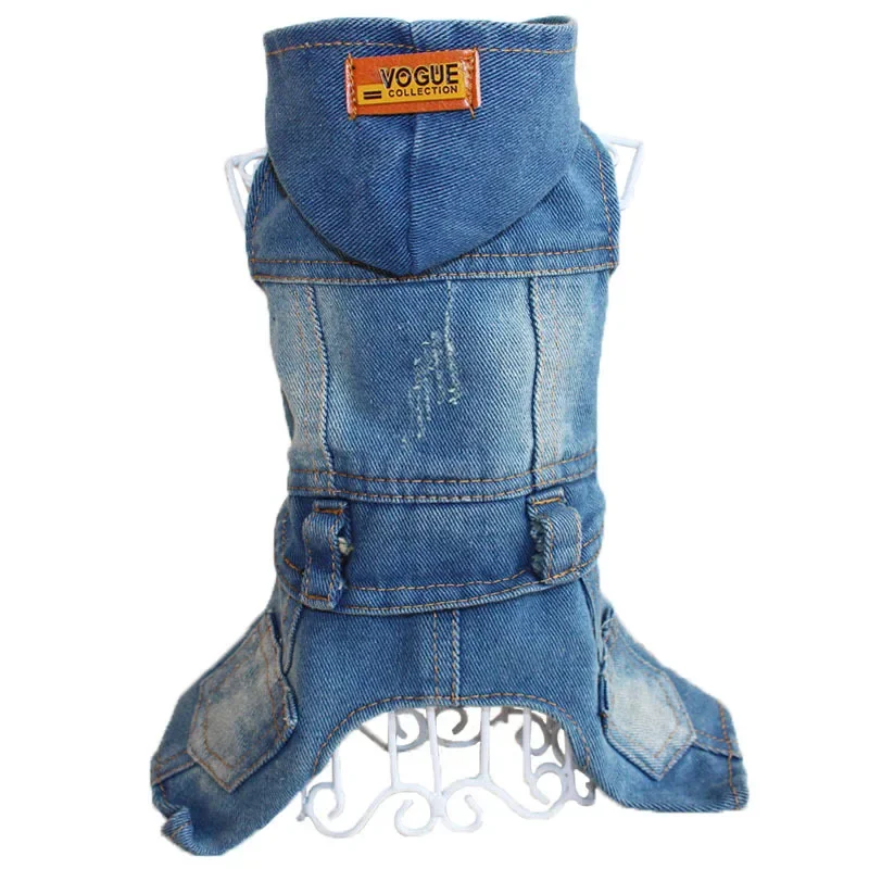 Four-legged Clothing Pet Clothing Spring, Summer and Autumn Dog Clothing French Fighting One-piece Four-legged Denim Jacket
Four-legged Clothing Pet Clothing Spring, Summer and Autumn Dog Clothing French Fighting One-piece Four-legged Denim Jacket