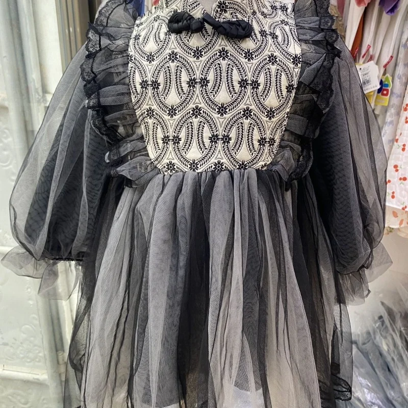 Girls' Dress New High-End Spring and Autumn Western Style Little Girl Embroidered Dress Gauze Dress
Girls' Dress New High-End Spring and Autumn Western Style Little Girl Embroidered Dress Gauze Dress