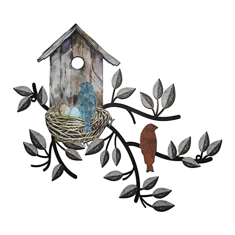 Birds Wall Decor Metal Bird Decor For Wall Outdoor Bird Wall Art Hanging Metal Tree With Birdhouse For Living Room 30X27cm
Birds Wall Decor Metal Bird Decor For Wall Outdoor Bird Wall Art Hanging Metal Tree With Birdhouse For Living Room 30X27cm