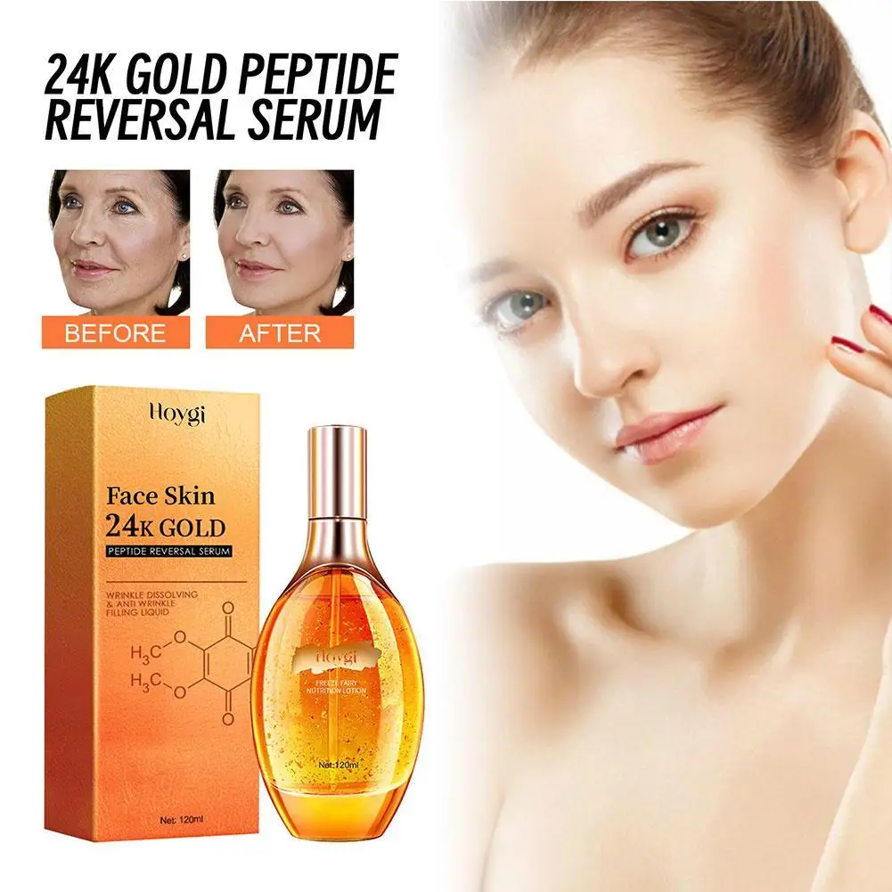 

24K Gold Hydrating Essence Moisturizing Anti-aging Anti Wrinkle Snail Serum Face Cream Brightening Solution Serum Shrinking Pore