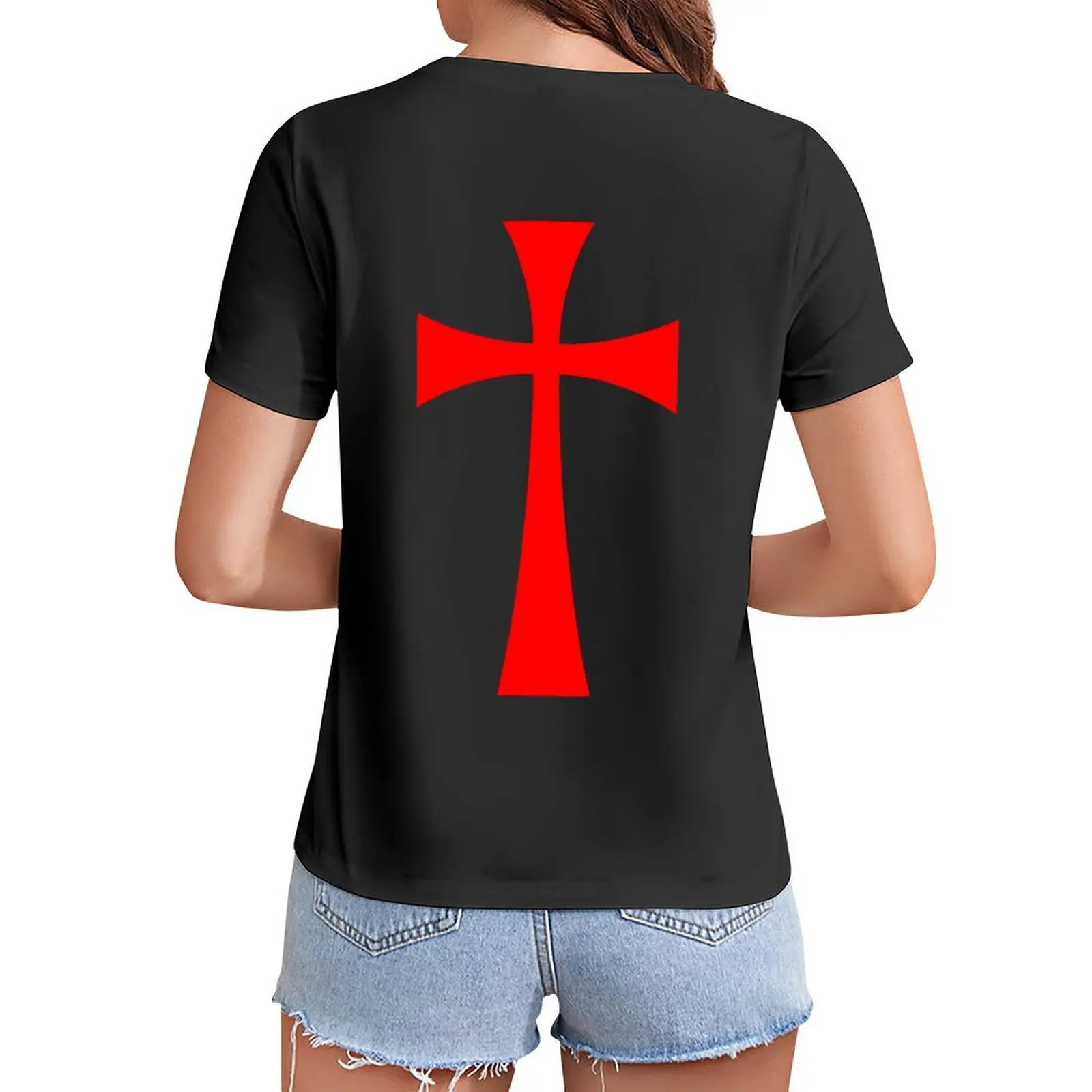 Long Cross - Knights Templar - Holy Grail - The Crusades T-Shirt plus size tops sweat cat shirts for Women
Long Cross - Knights Templar - Holy Grail - The Crusades T-Shirt plus size tops sweat cat shirts for Women