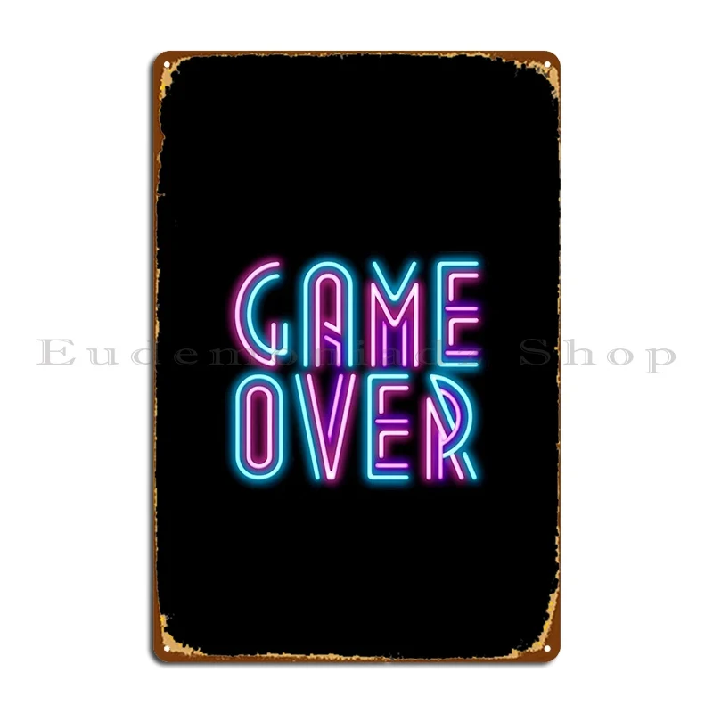 Game Over Text Metal Signs Party Club Wall Decor Customize Create Tin Sign Poster
Game Over Text Metal Signs Party Club Wall Decor Customize Create Tin Sign Poster