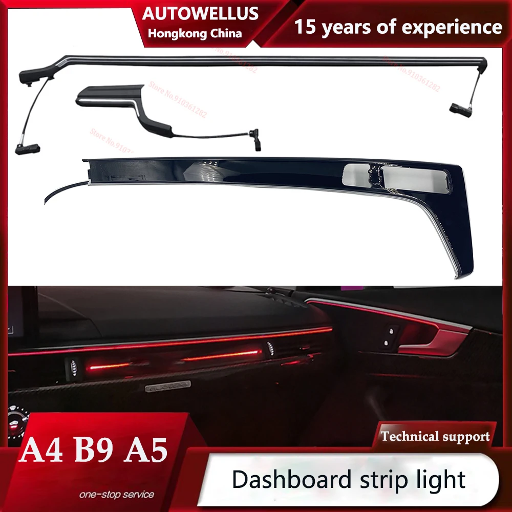 Car Interior Instrument Dashboard LED Bar Ambient Light Saddle Panel For Audi A4 S4 A5 S5 2017-2023
Car Interior Instrument Dashboard LED Bar Ambient Light Saddle Panel For Audi A4 S4 A5 S5 2017-2023