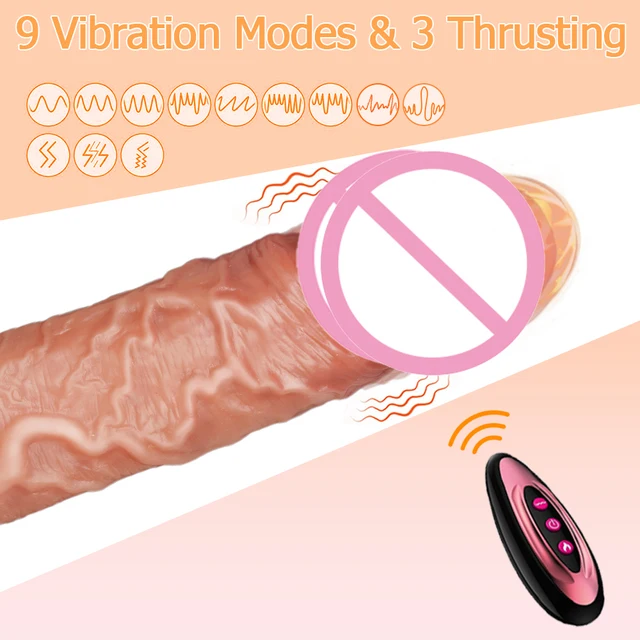 Vibromasseur gode télécommandé réaliste pour femme, pénis métropolitain télescopique, masseur vagin et anal, point G féminin, jouets sexuels, produits pour adultes 2