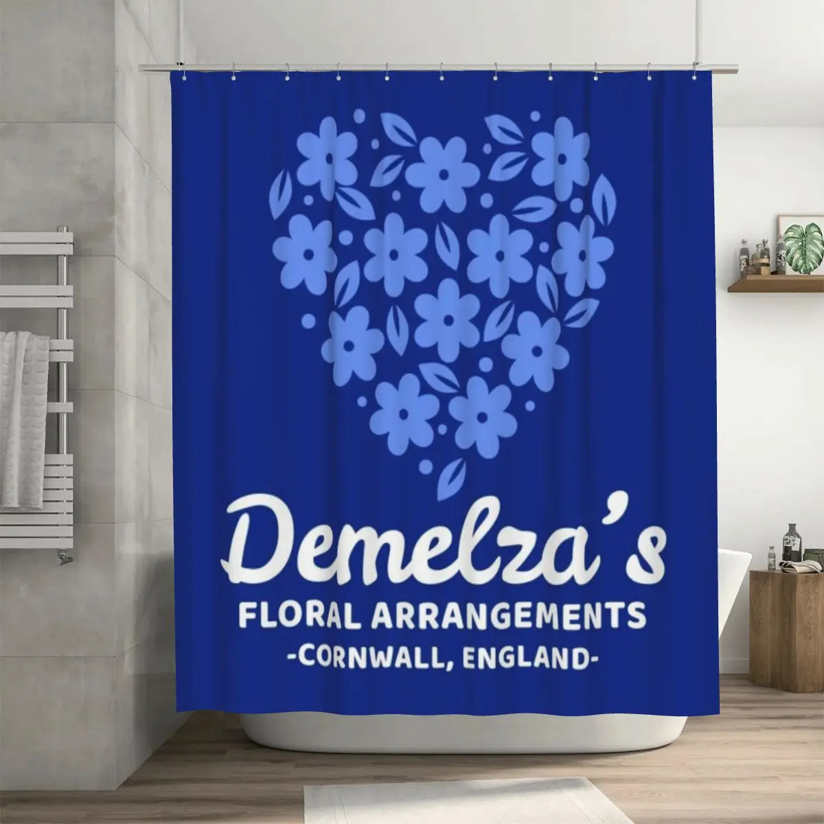 

Занавеска для душа Demelza с цветочным узором, 72x72 дюйма, с крючками, подарок любимому