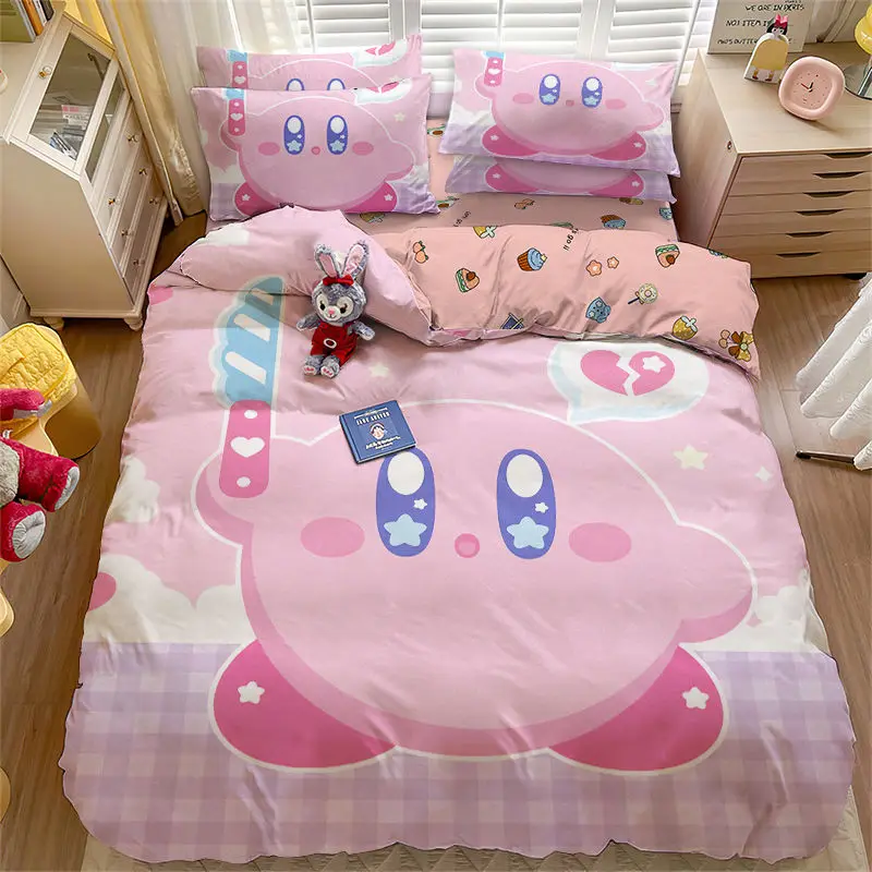 Kawaii Star Kirby 4-Piece Set Anime Cartoon Kirby Sanrio Sheets Quilt Cover Pillowcase Student Dormitory Three-Piece Set
Kawaii Star Kirby 4-Piece Set Anime Cartoon Kirby Sanrio Sheets Quilt Cover Pillowcase Student Dormitory Three-Piece Set