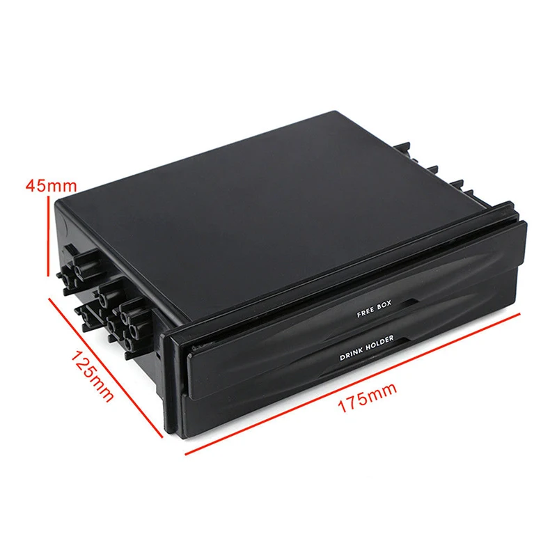 1pc Black Plastic Storage Box 175*125*45mm Drink-Cup Holder+Storage Box Two-Layer Design High Quality Part Fit For Most Cars
1pc Black Plastic Storage Box 175*125*45mm Drink-Cup Holder+Storage Box Two-Layer Design High Quality Part Fit For Most Cars