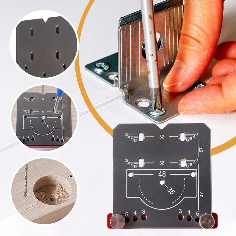 35mm Hinge punch locator Hinge Boring Jig Adjustable Margin Marker Positioning Plate Hinge Drilling Jig Guide Hinge opening aid
35mm Hinge punch locator Hinge Boring Jig Adjustable Margin Marker Positioning Plate Hinge Drilling Jig Guide Hinge opening aid