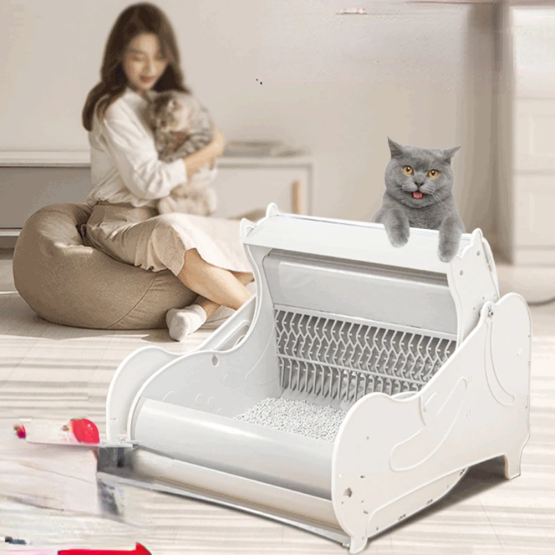 Smart Enclosed Cat Bedpans Indoor Convenient Self Cleaning Cat Bedpans Toilet Automatic Areneros Para Gato Pet Products YY50CB
Smart Enclosed Cat Bedpans Indoor Convenient Self Cleaning Cat Bedpans Toilet Automatic Areneros Para Gato Pet Products YY50CB